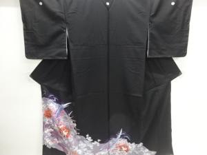 尾長鶏模様留袖（比翼付き）